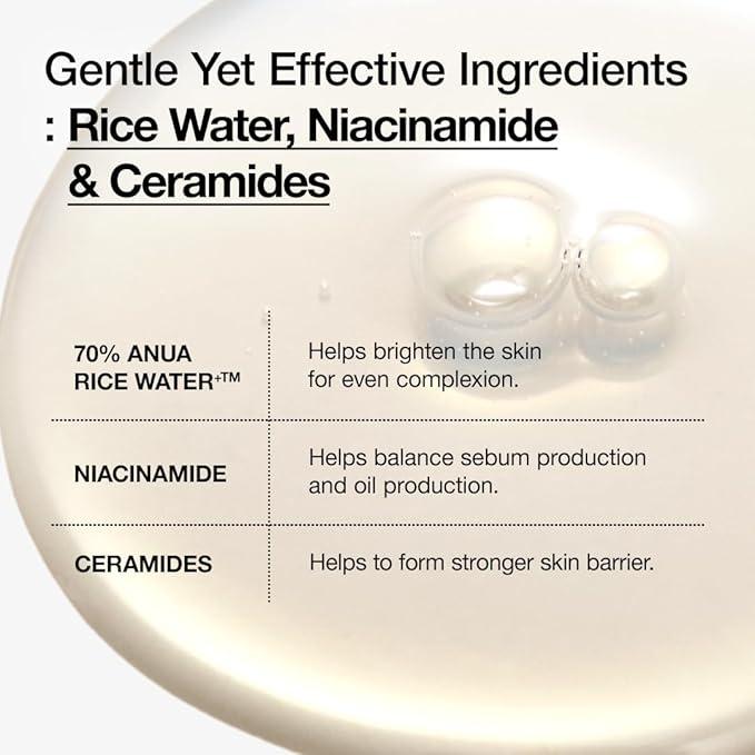 [Anua] Rice 70 Glow Milky Toner 250ml image 6