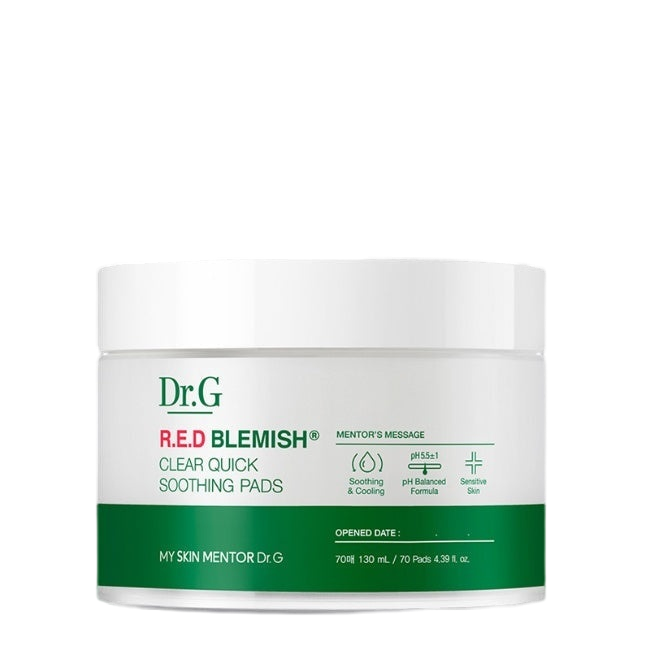 [Dr.G] Red Blemish Clear Quick Soothing Pads 70ea image 1