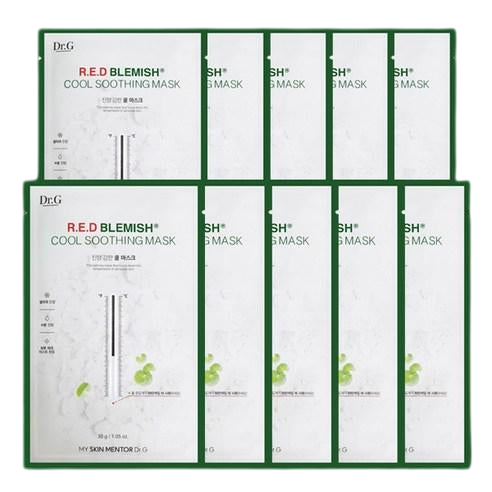 [Dr.G] Red Blemish Cool Soothing Mask 10ea image 1