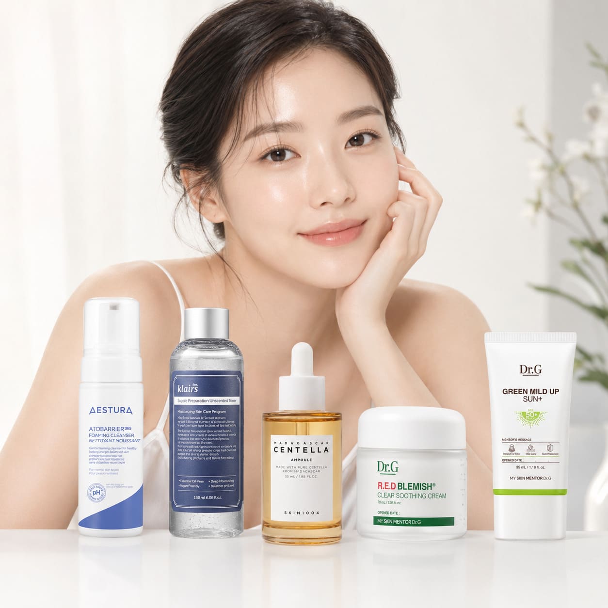 Korean Skincare Routine for Sensitivity and Redness- Normal Skin image 1