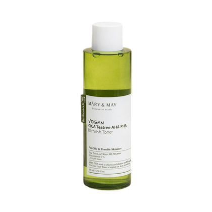 [MARY&MAY] Vegan CICA Tea Tree AHA PHA Toner - 200ml