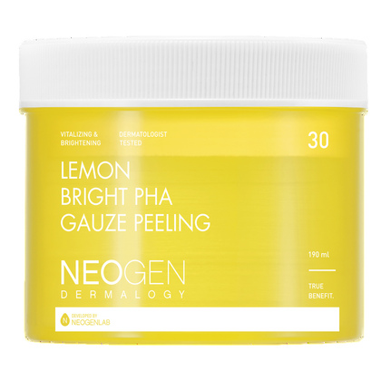 [NeoGen] Dermalogy Lemon Bright Pha Gauze Peeling 190ml (30 Pads)