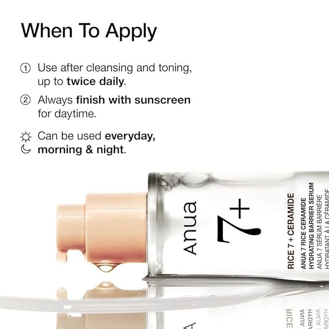 [Anua] 7 Rice Ceramide Hydrating Barrier Serum 50ml image 7