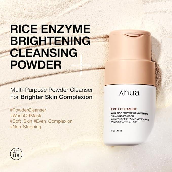 [Anua] Rice Enzyme Brightening Cleansing Powder 40g image 2