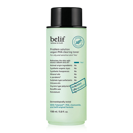 [Belif] Problem Solution Vegan PHA Clearing Toner 150ml