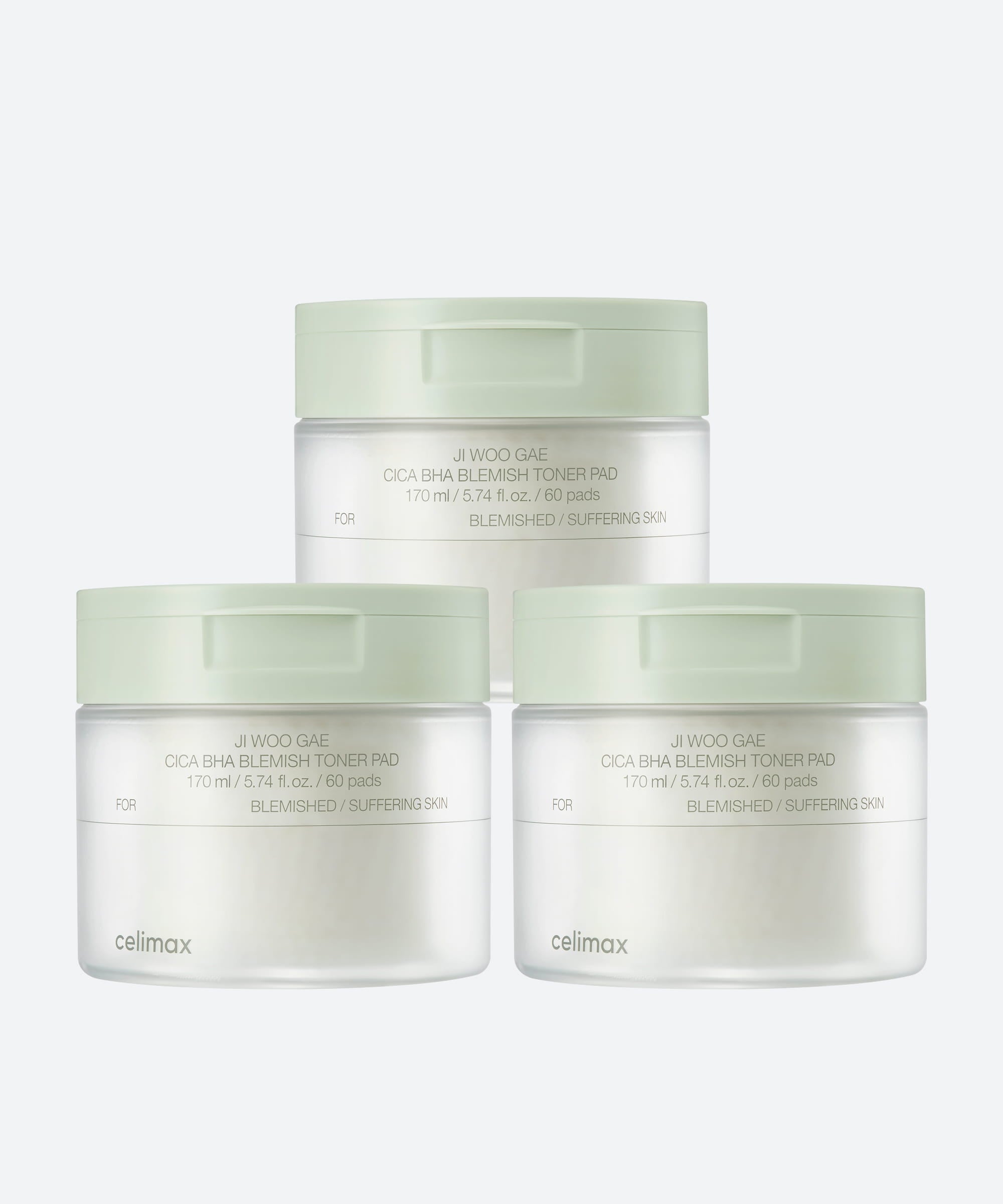 [celimax] Ji Woo Gae Cica BHA Blemish Toner Pad 60pad image 5