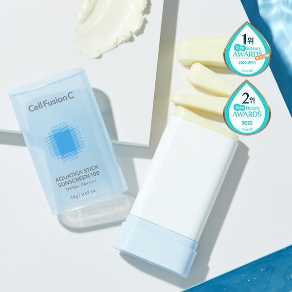 [CellFusionC] Aquatica Stick Sunscreen 100 SPF50+/PA++++ 19g image 1