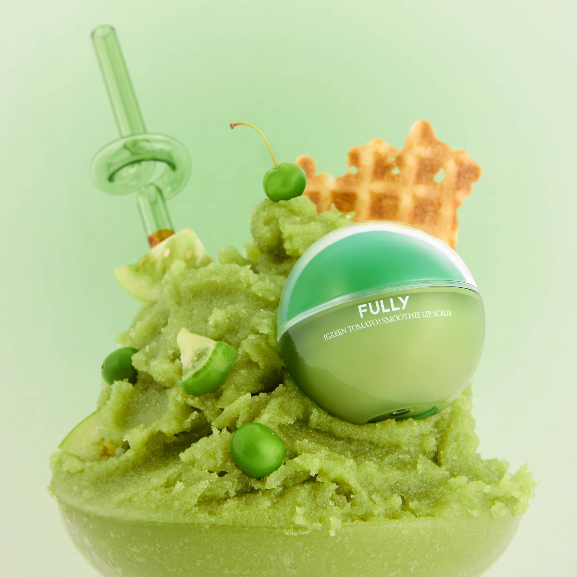 [FULLY] Green Tomato Smoothie Lip Scrub 12g image 2