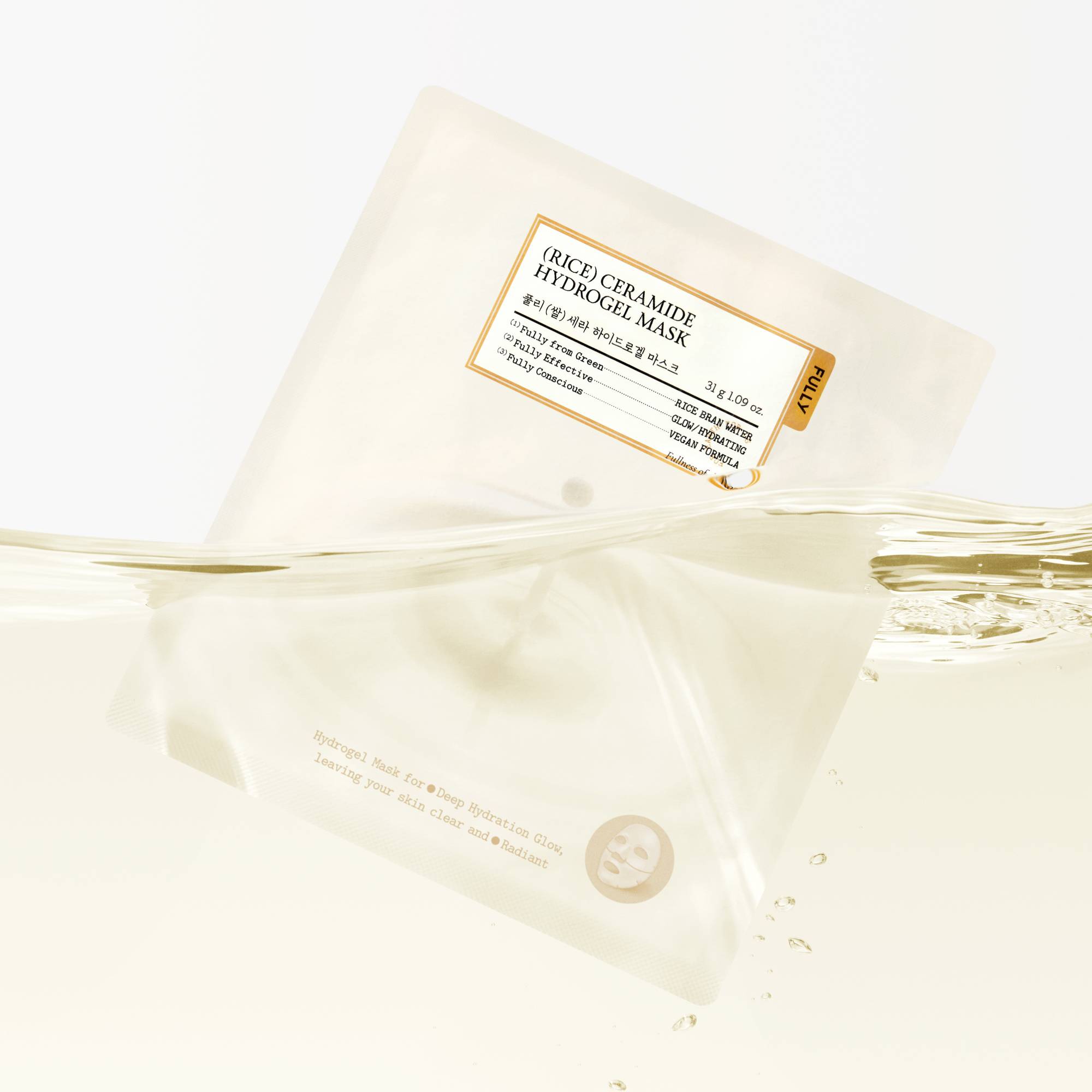 [FULLY] Rice Ceramide Hydrogel Mask 4ea image 4
