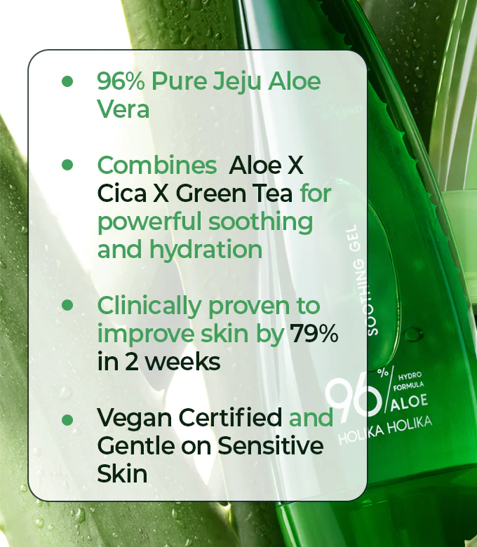 [HolikaHolika] Aloe Hydro Formula 96% Soothing Gel 250ml image 4