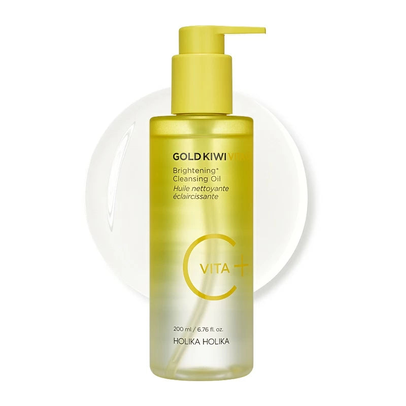 [HolikaHolika] Gold Kiwi Vita C Plus Brightening Cleansing Oil 200ml image 3