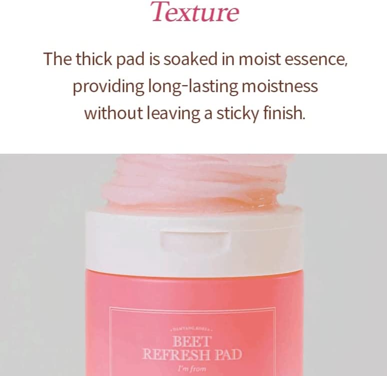 [ImFrom] Beet Refresh Pad - 60 Sheets image 5