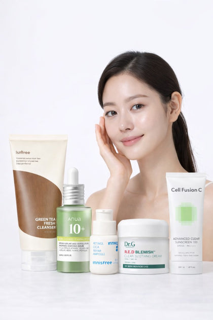 Korean Skincare Routine for Acne Marks and Scarring- Oily Skin