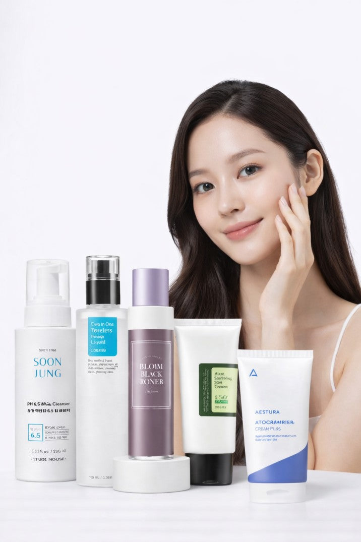 Korean Skincare Routine for Blackheads and Whiteheads- Dry Skin-luxifice.com