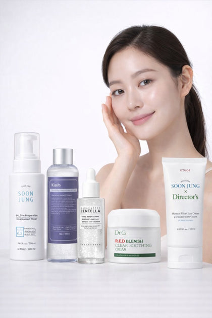 Korean Skincare Routine for Dullness and Radiance- Sensitive Skin