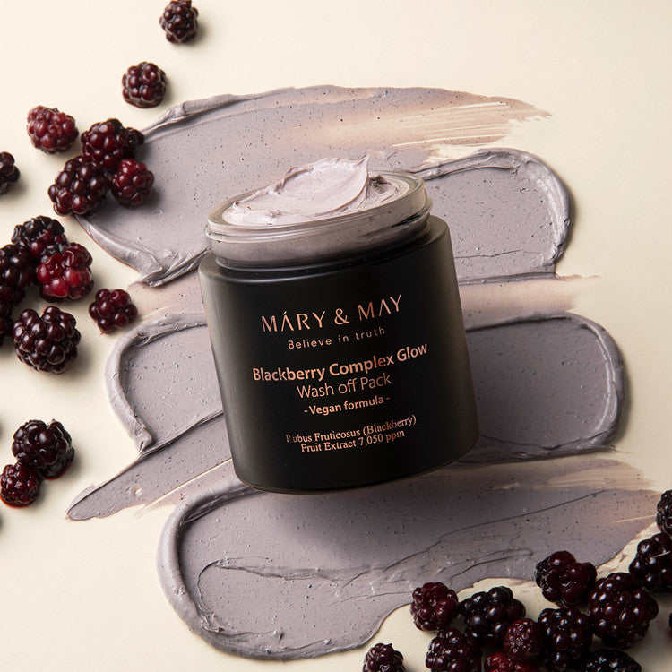 [MARY&MAY] Blackberry Complex Glow Wash off Pack 125g image 3