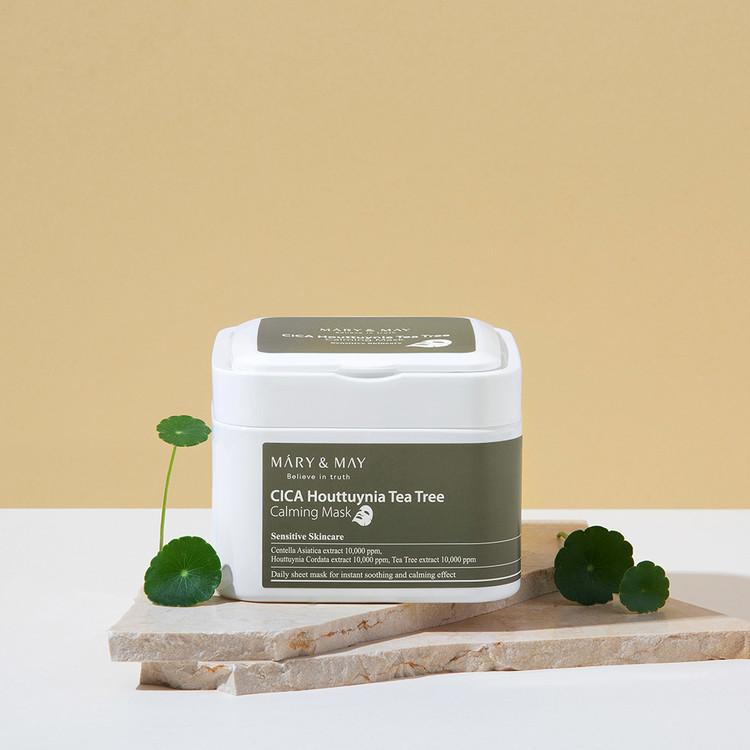 [Mary&May] Cica Houttuynia cordata Tea Tree Calming Mask Pack - 30 sheets image 4