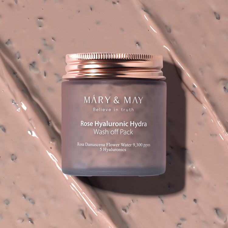 [MARY&MAY] Rose Hyaluronic Hydra Wash Off Pack 125g image 2