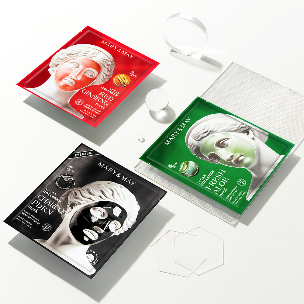 [Mary&May] Vegan Collagen Charcoal PDRN Mask (30g x4) image 13