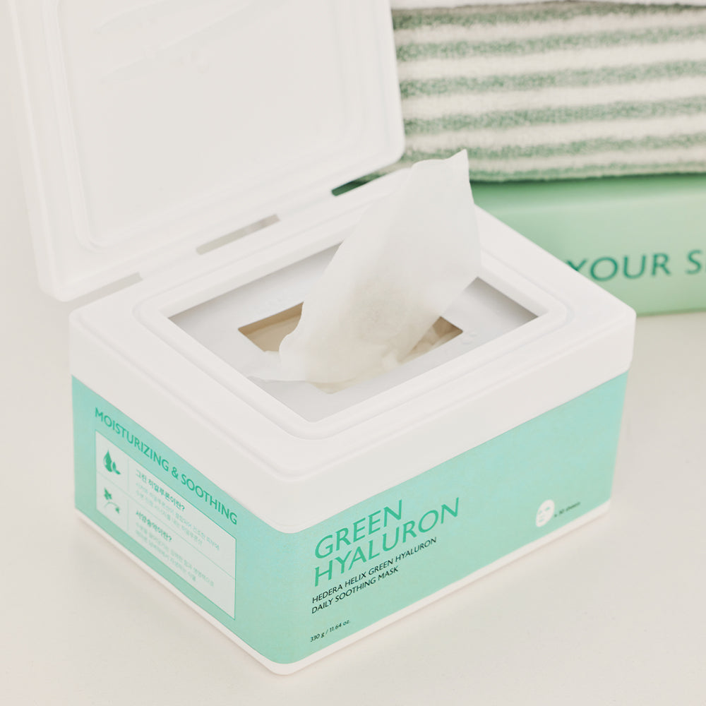 [milktouch] Hedera Helix Green Hyaluron Daily Soothing Mask 30 pcs image 5