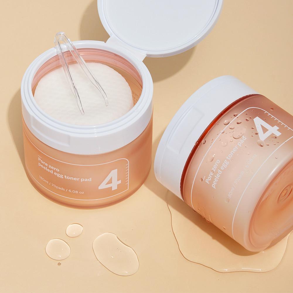[Numbuzin] No.4 Pore Zero Peeled Egg Toner Pad 70Pads 180ml image 2