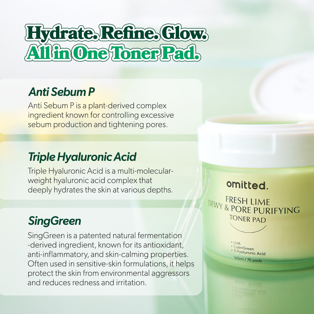 [Omitted] Fresh Lime Dewy & Pore Purifying Toner Pad 70ea(160ml) image 10