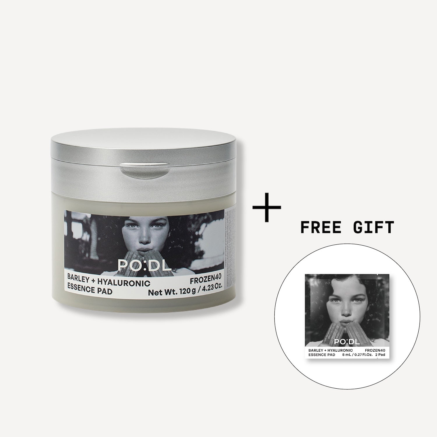 [PO:DL] Barley Hyaluronic Frozen40 Essence Pads (70ea) (+Special Gift) image 1