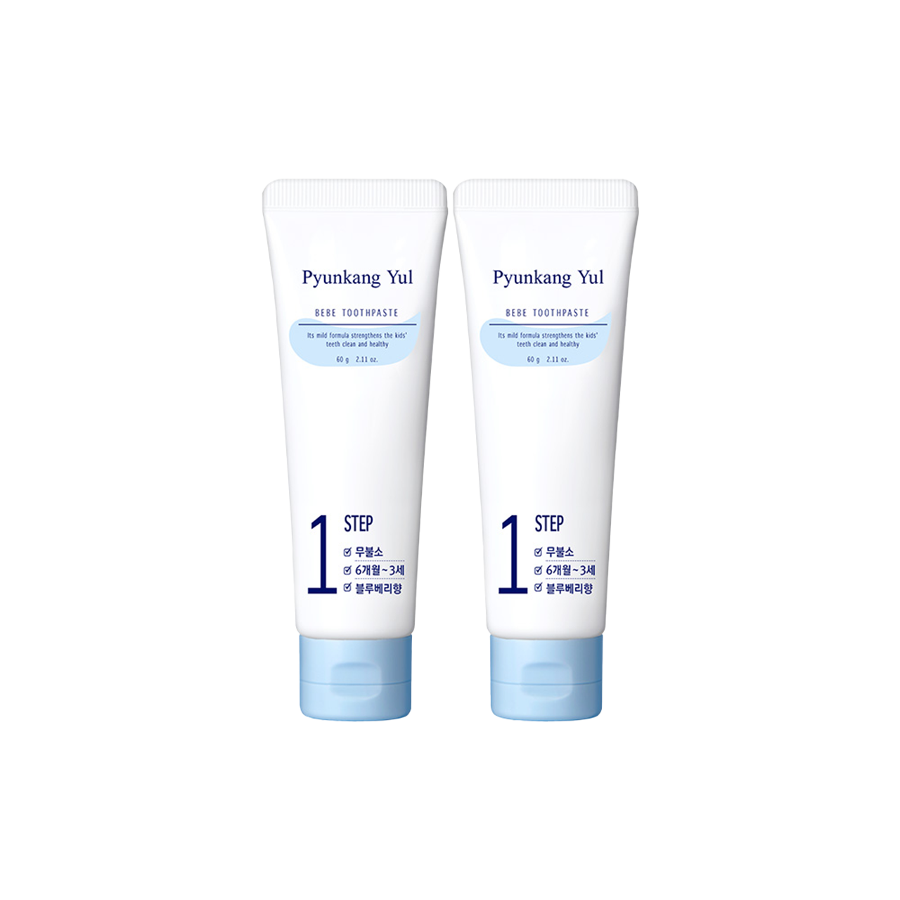 [PyunkangYul] Bebe Toothpaste (Blueberry) 60g*2 image 1
