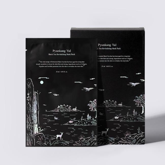 [PyunkangYul] Black Tea Revitalizing Mask Pack Set 25ml x 10 pcs image 3