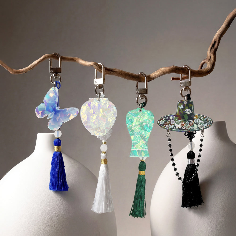 [PyunkangYul] K-Object Keyring Indigo Butterfly image 3