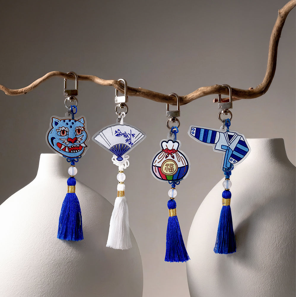 [PyunkangYul] K-Object Keyring Indigo Tiger image 3