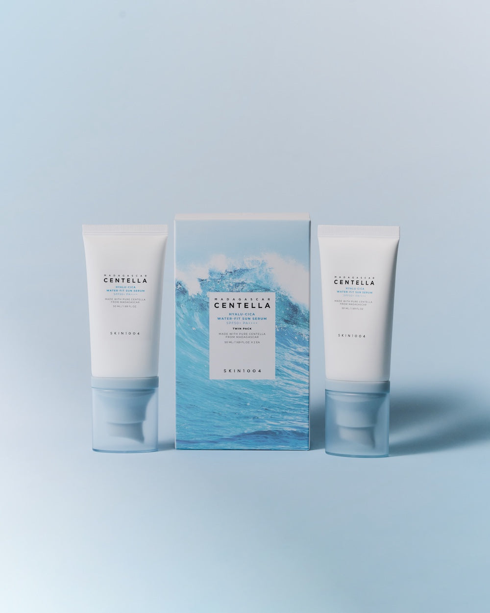 [Skin1004] Madagascar Centella Hyalu-Cica Water-Fit Sun Serum Twin Pack 50ml*2 image 2