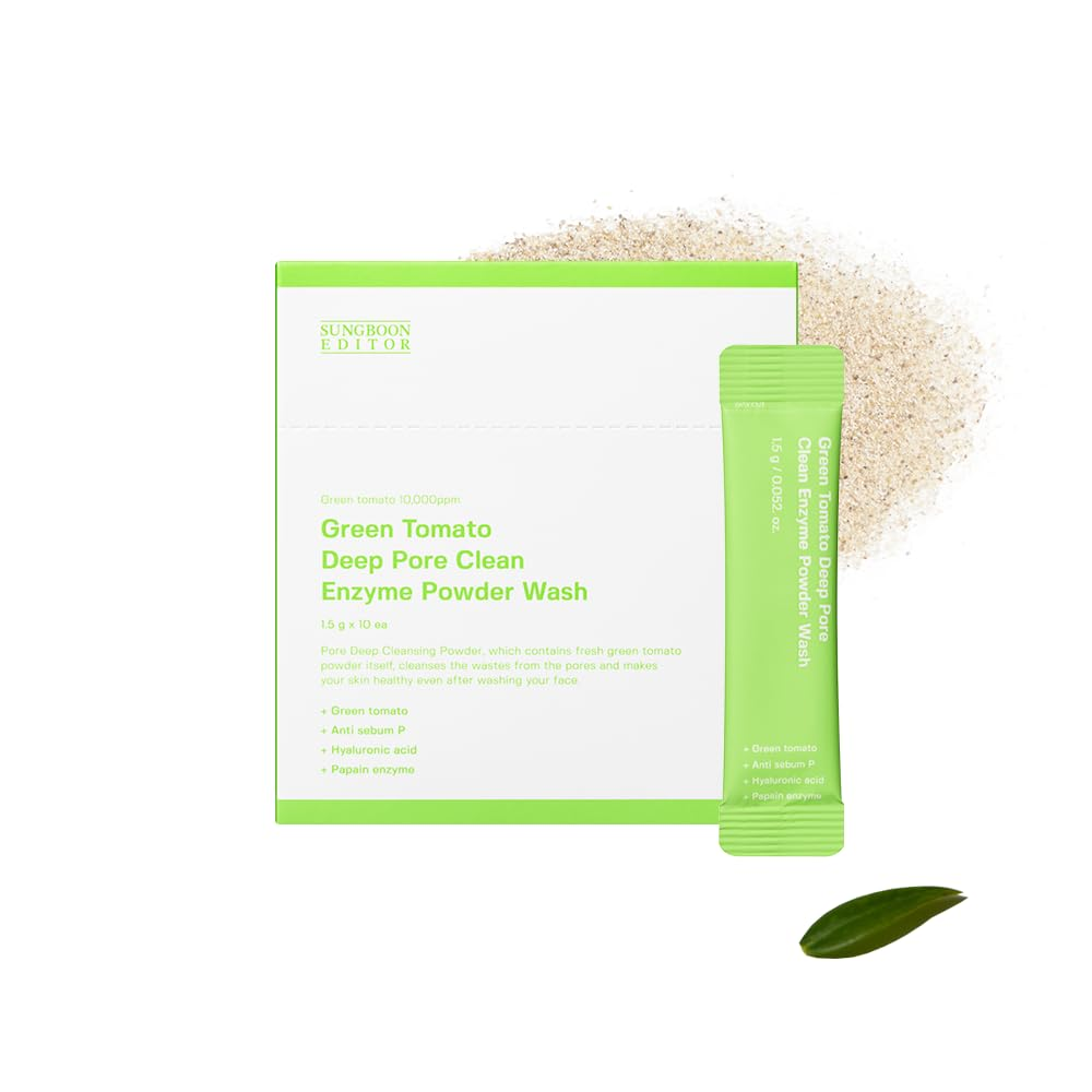 [Sungboon Editor] Green Tomato Deep Pore Clean Enzyme Powder Wash 1.5gX10ea image 2