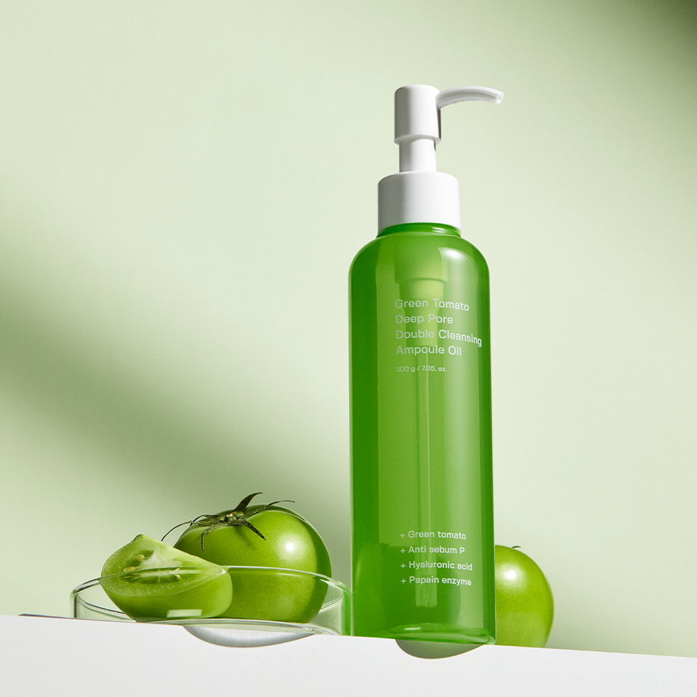 [SUNGBOON EDITOR] Green Tomato Deep Pore Double Cleansing Ampoule Oil 200g image 2
