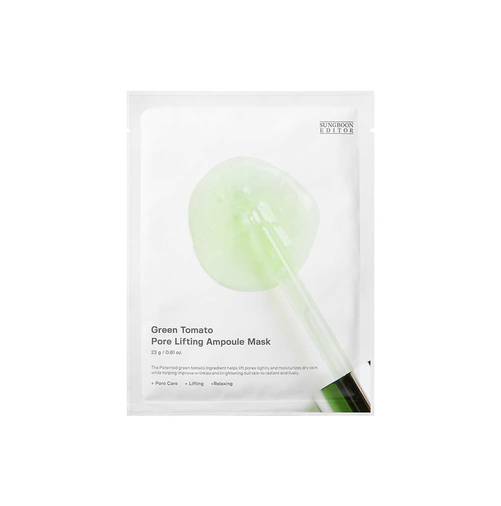 [SUNGBOON EDITOR] Green Tomato Pore Lifting Ampoule Mask 23g*10pcs image 1