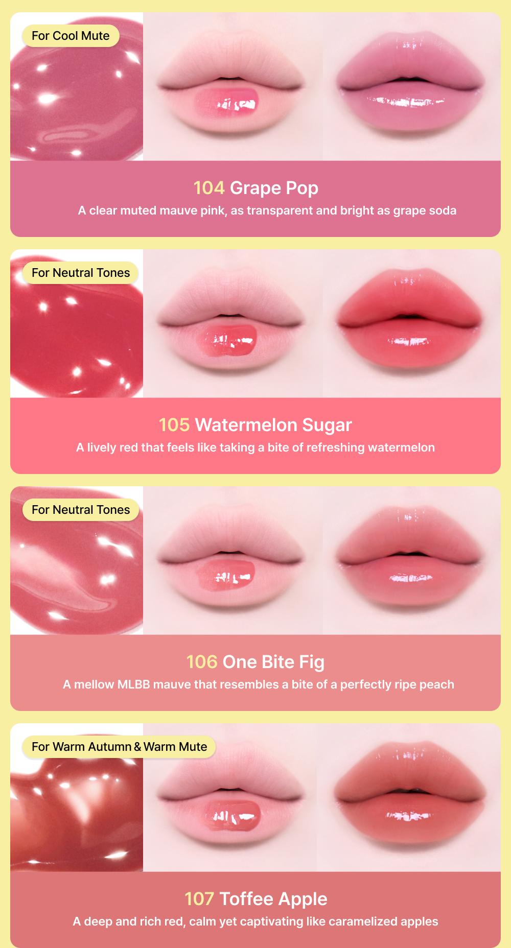 [Tiptoe] Glowit Sorbet Tint 4.5ml - 12 Colors image 8
