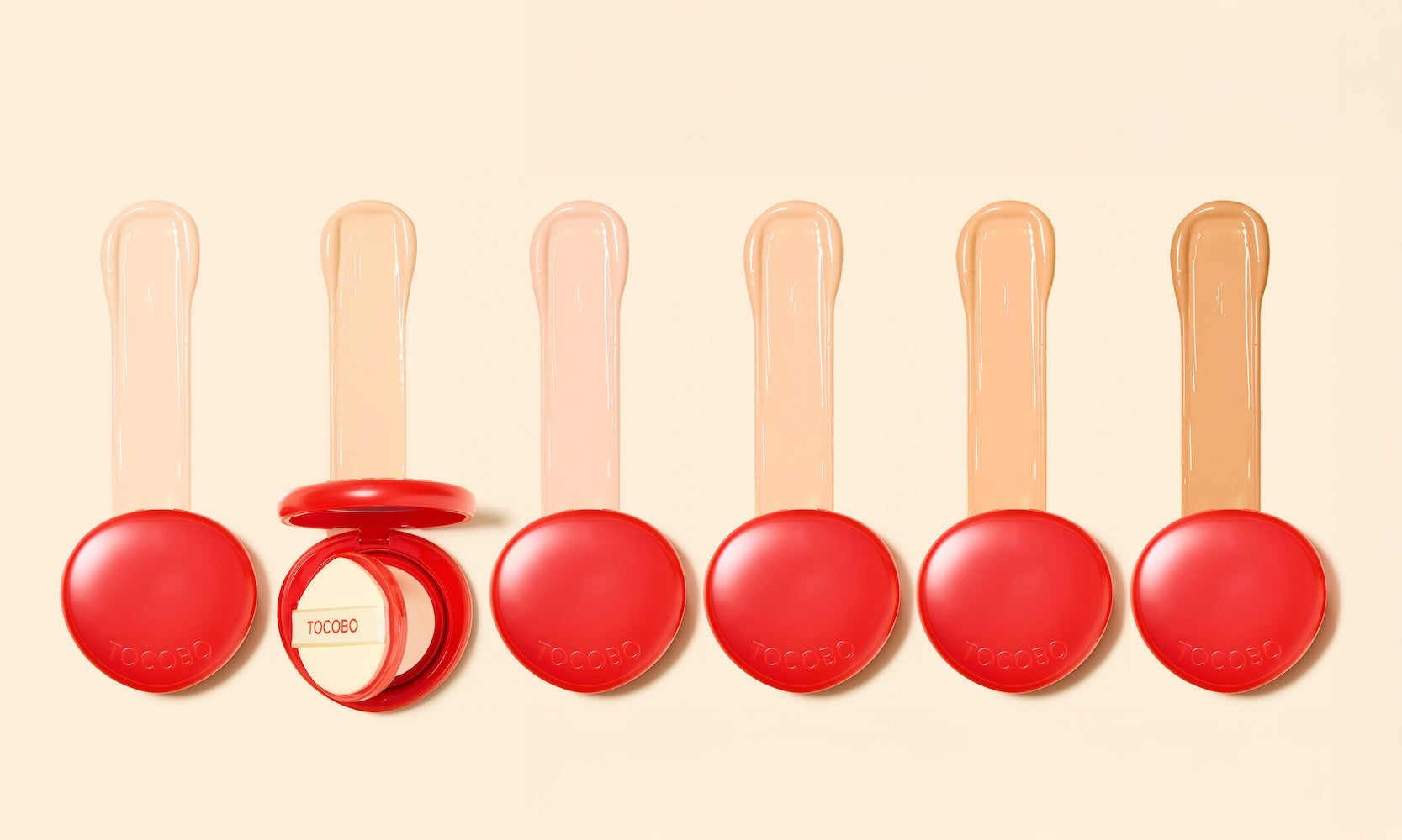 [Tocobo] Apple Dewy Fit Cushion - 6 Colors with Refill Set image 28