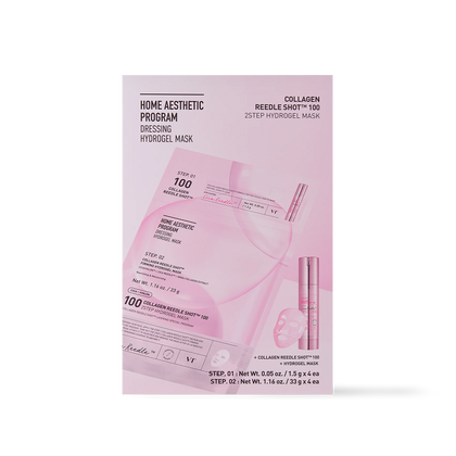 [VT Cosmetics] COLLAGEN Reedle Shot 100 2STEP Hydrogel Mask - 2type