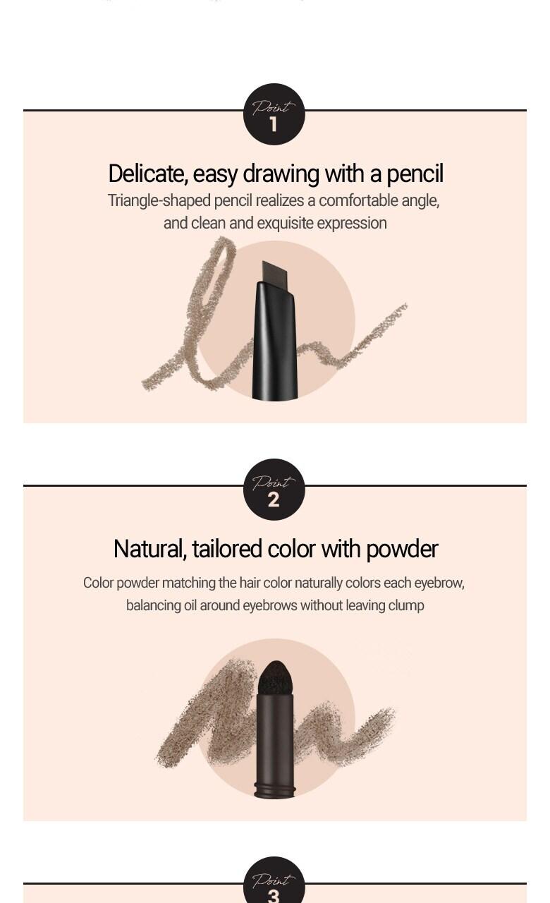 [WAKEMAKE] Powder Jet Dual Brow 0.75g - #05 Dark Brown image 4