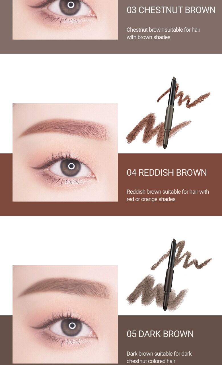 [WAKEMAKE] Powder Jet Dual Brow 0.75g - #09 Gray Brown image 7